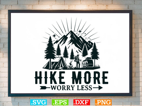 Hiking T-shirt Design Bundle, Adventure Lover Gift, Mountain Scene Svg SVG Creativeart88 