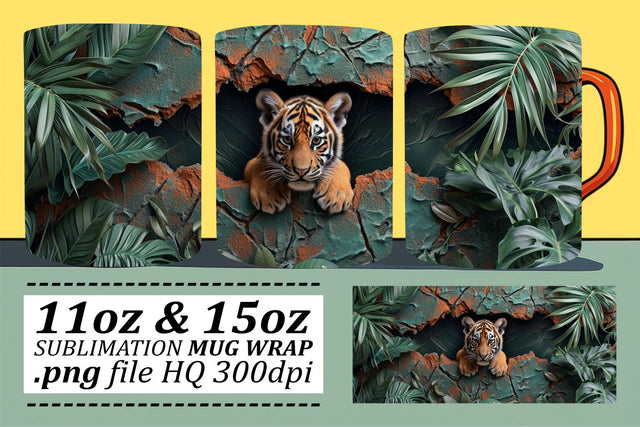 Hilarious 3D Wildlife Mug Sublimation Collection Sublimation afrosvg 