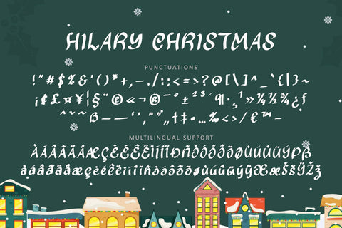 Hilary Christmas Font Prasetya Letter 