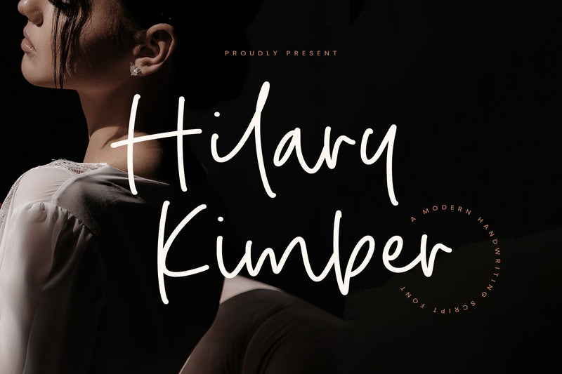 Hilary Kimber - Modern Handwriting Script Font Font Timur type 