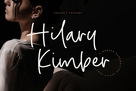 Hilary Kimber - Modern Handwriting Script Font Font Timur type 