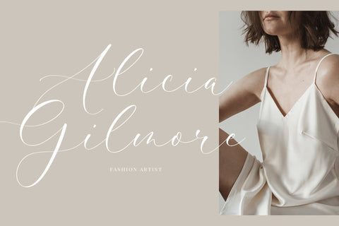 Hilberta Austine - Modern Script Font Font Timur type 