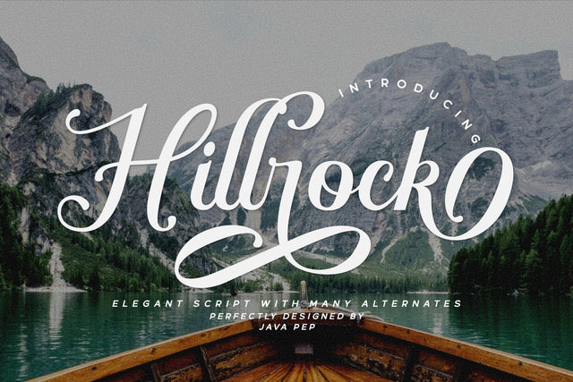 Hillrock / Elegant script Font Javapep 