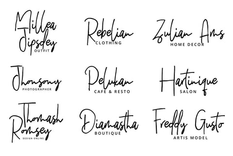 Hilmounte Signature Typeface Font Fadeline Std. 