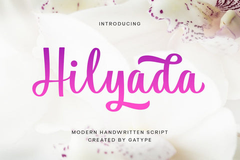 Hilyada Font gatype 