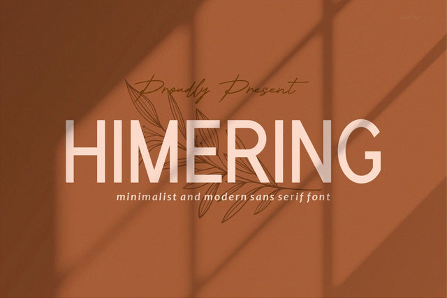 Himering - Minimalist & Modern Sans Serif Font studioalmeera 
