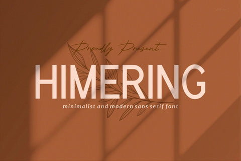 Himering - Minimalist & Modern Sans Serif Font studioalmeera 