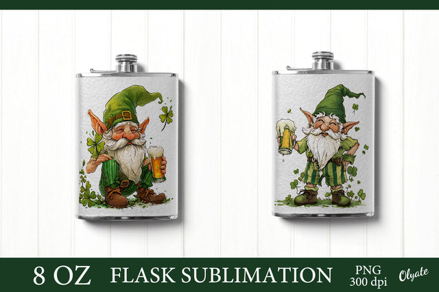 Hip Flask Sublimation PNG. St.Patrick’s Day PNG Sublimation Olga Terlyanskaya 