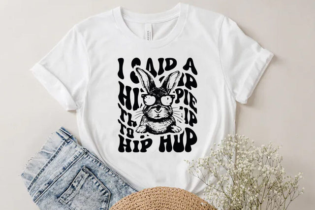 Hip Hop Easter Bunny Svg Sublimation T-shirt Design SVG FiveStarCrafting 
