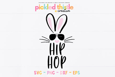 Hip Hop Easter Bunny SVG SVG Pickled Thistle Creative 