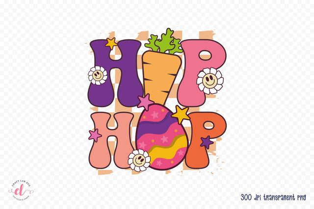 Hip Hop - Groovy Easter Sublimation PNG Sublimation CraftLabSVG 