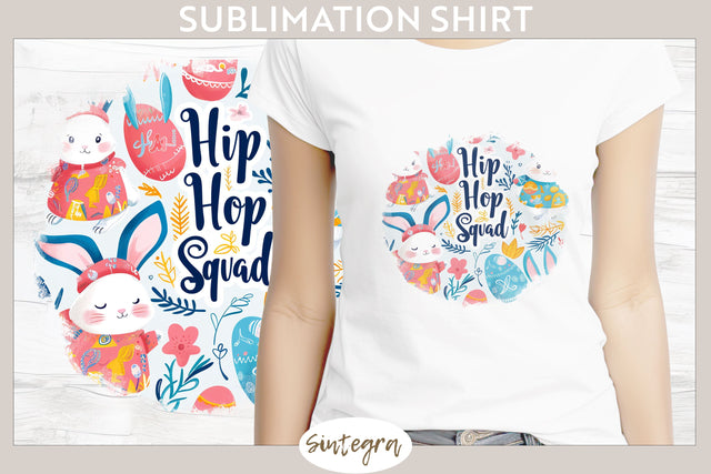 Hip Hop Squad v3 T-shirt Sublimation Sublimation Sintegra 