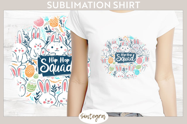 Hip Hop Squad v7 T-shirt Sublimation Sublimation Sintegra 