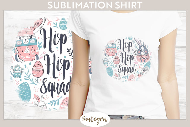 Hip Hop Squad v8 T-shirt Sublimation Sublimation Sintegra 