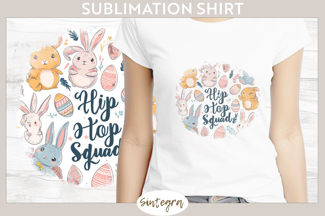 Hip Hop Squad v9 T-shirt Sublimation Sublimation Sintegra 