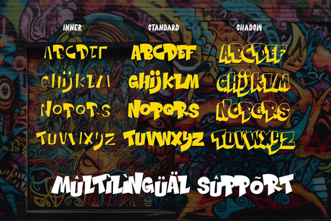 Hiper Hoper - 3d Layered Graffiti Font Font Mozzatype 