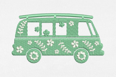 Hippie Bus for Machine Embroidery Embroidery/Applique DESIGNS SvgOcean 