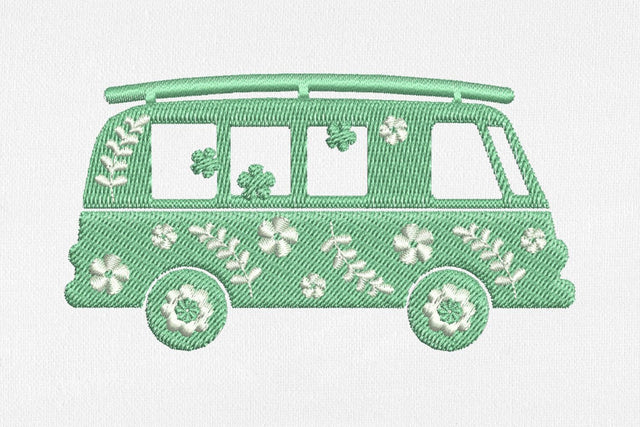 Hippie Bus for Machine Embroidery Embroidery/Applique DESIGNS SvgOcean 
