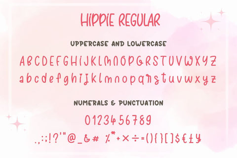 Hippie Cute Handwritten Font | Heart Accent Display Font for Quotes, Sublimation, Mother's Day, Cricut Projects Font AnningArts Design 