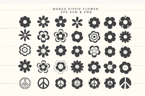 Hippie Flower Font Manjali_Studio 