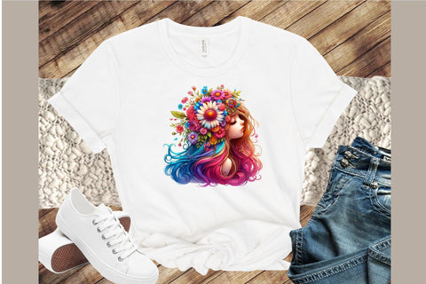 Hippie Girl Sublimation Clipart Sublimation designartist 