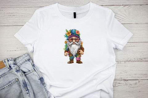 Hippie Gnome Sublimation Clipart Bundle Sublimation Designangry 