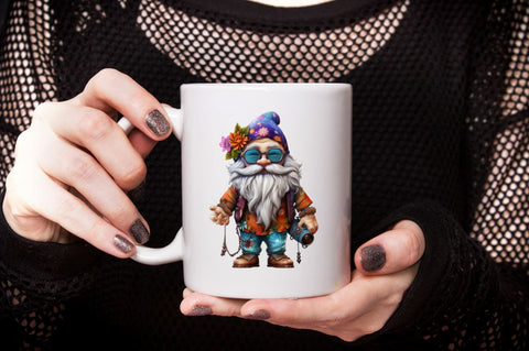 Hippie Gnome Sublimation Clipart Bundle Sublimation Designangry 