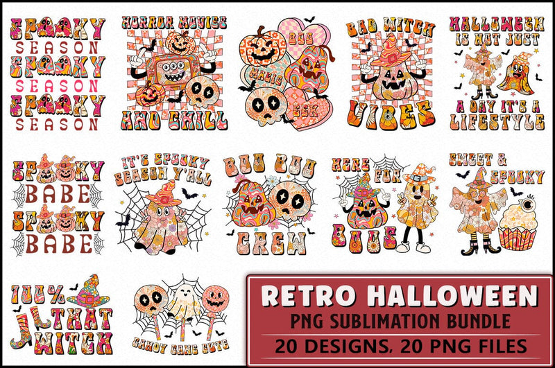 Hippie Halloween Sublimation Bundle Sublimation Shetara Begum 