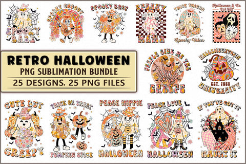 Hippie Halloween Sublimation Bundle Sublimation Shetara Begum 