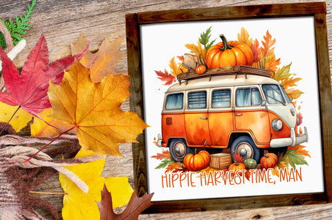 Hippie harvest time, man png design Sublimation Regulrcrative 