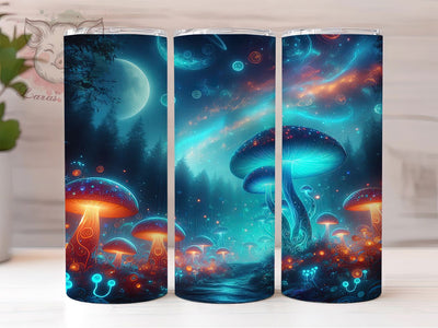 Hippie Mushroom Psychedelic Tumbler, Psychedelic Fungi Wrap, 20oz Tumbler Sublimation, Trippy Boho Design, Groovy Mycology Art, Colorful Retro Aesthetic, Magic Mushroom Print Sublimation Lara' s Designs 