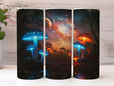 Hippie Mushroom Psychedelic Tumbler, Psychedelic Fungi Wrap, 20oz Tumbler Sublimation, Trippy Boho Design, Groovy Mycology Art, Colorful Retro Aesthetic, Magic Mushroom Print Sublimation Lara' s Designs 