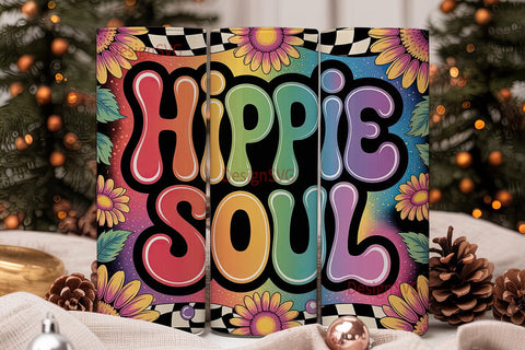 Hippie Soul 20oz Tumbler Wrap Sublimation DesignSVG 