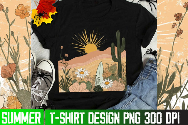 Hippie Style Summer,Minimalist Retro T-Shirt Design,Summer SVG Cut File,Summer Shirt Design, Retro SVG Bundle,Retro Vintage Shirt Design Sublimation BlackCatsMedia 