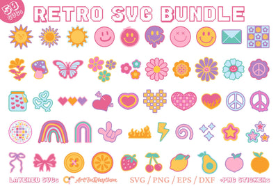 Hippie Svg Bundle, Hippie Clipart, Retro Hippie Svg, Retro Groovy Svg, Hippie Stickers SVG Artinrhythm shop 
