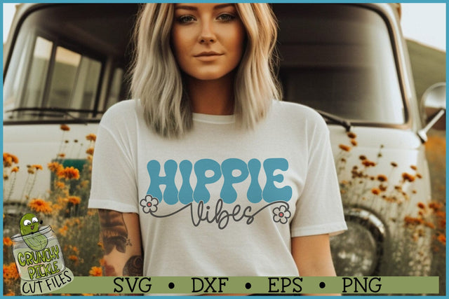 Hippie Vibes SVG File SVG Crunchy Pickle 