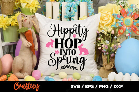 Hippity Hop Into Spring SVG Design SVG Designangry 