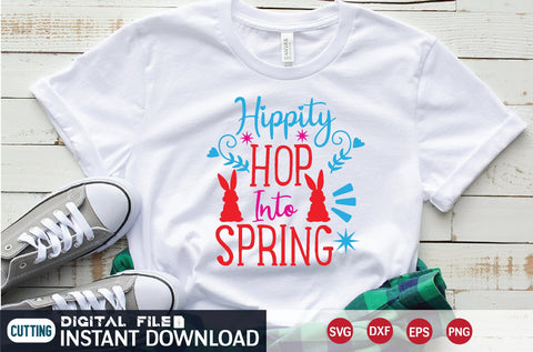 Hippity Hop Into Spring svg SVG designer krishna 