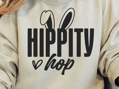 Hippity Hop SVG PNG, Happy Easter Svg, Easter Bunny Svg, Kids Easter Svg, Easter Shirt Svg, Easter Svg, Easter Teacher Svg, Bunny Svg SVG DesignDestine 
