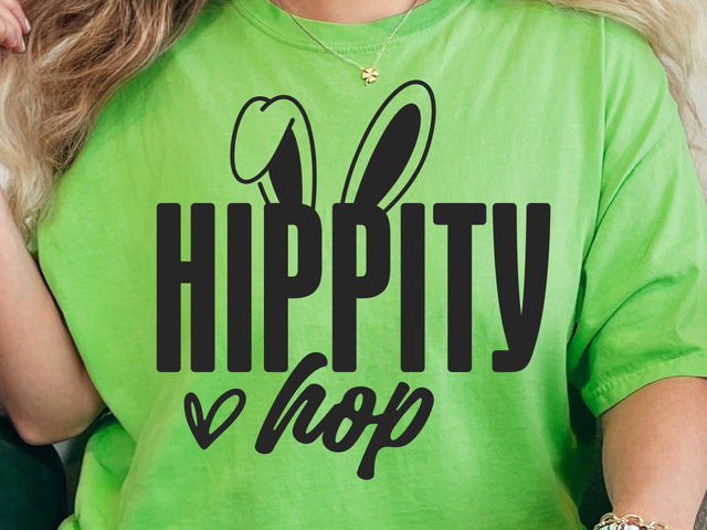 Hippity Hop SVG PNG, Happy Easter Svg, Easter Bunny Svg, Kids Easter Svg, Easter Shirt Svg, Easter Svg, Easter Teacher Svg, Bunny Svg SVG DesignDestine 