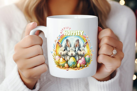 Hippity Hoppity - Easter Sublimation PNG Sublimation CraftLabSVG 