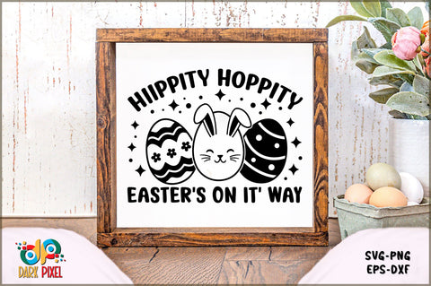 Hippity Hoppity Easter's on it' way SVG Sublimation Shetara Begum 