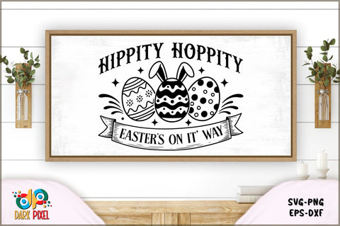 Hippity Hoppity Easter's on it' way SVG Sublimation Shetara Begum 
