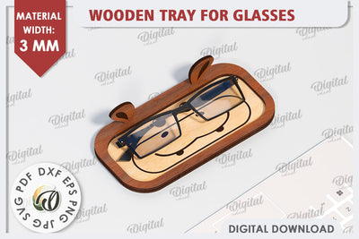 Hippo Eyeglass Holder Laser Cut. Animal Eyeglass Tray SVG SVG Evgenyia Guschina 