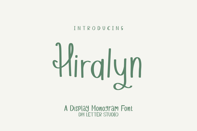 Hiralyn – Elegant Handwritten Font with Signature Style Font Dm Letter Studio 