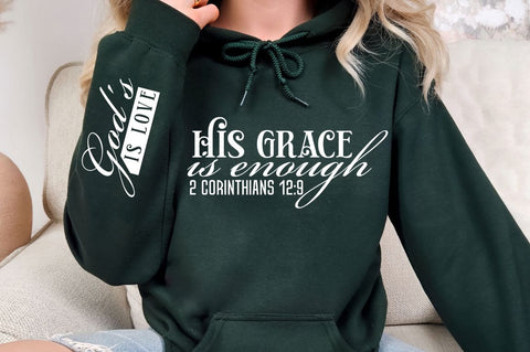 His Grace Is Enough Sleeve SVG Design SVG Regulrcrative 