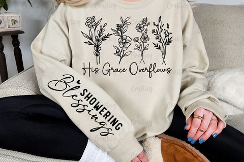 His Grace Overflows Sleeve SVG Design SVG Designangry 