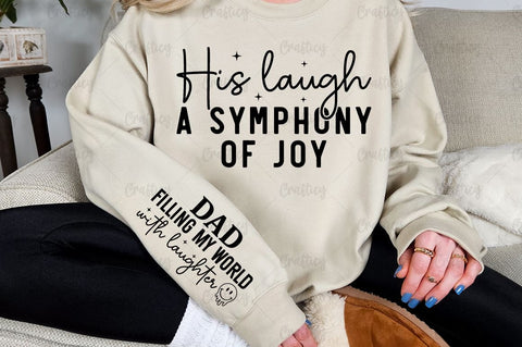 His laugh a symphony of joy Sleeve SVG Design SVG Designangry 