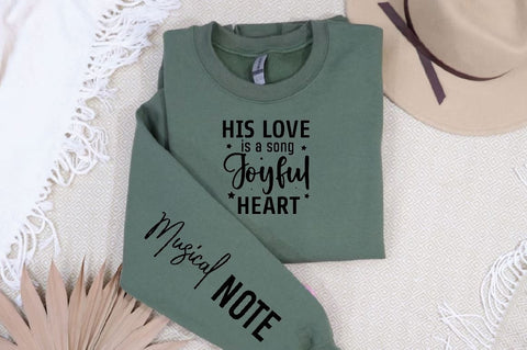 His love is a song Sleeve SVG Design, Christian Sleeve SVG, Faith SVG Design, Jesus Sleeve SVG SVG Regulrcrative 