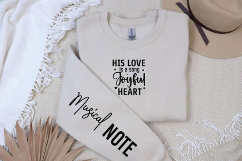 His love is a song Sleeve SVG Design, Christian Sleeve SVG, Faith SVG Design, Jesus Sleeve SVG SVG Regulrcrative 